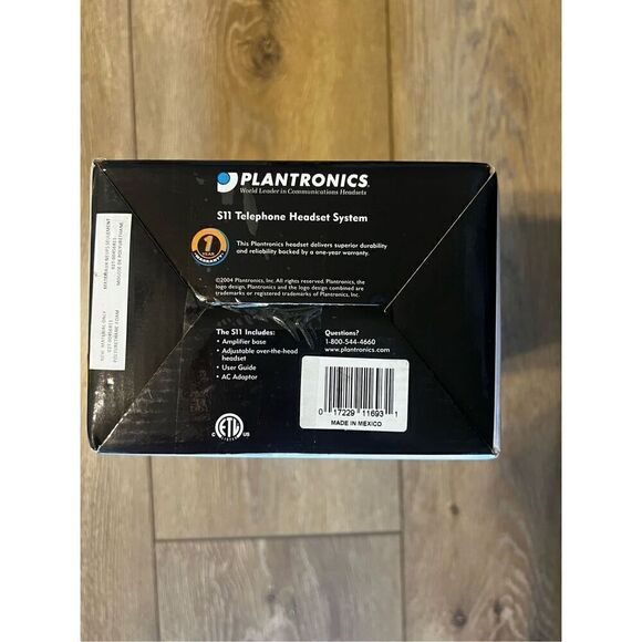 Plantronics S11 Telephone Over The Head Headset System Black New In Box 65148 11 - Picture 6 of 7